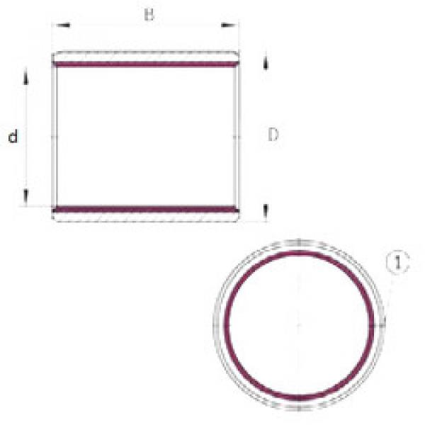 Rodamiento EGB1815-E40-B INA #1 image