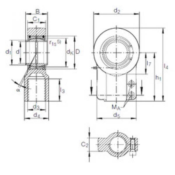 Rodamiento GIHN-K 125 LO INA #1 image