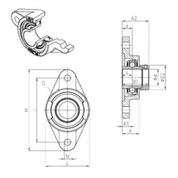 Rodamiento EXFL208 SNR #1 image